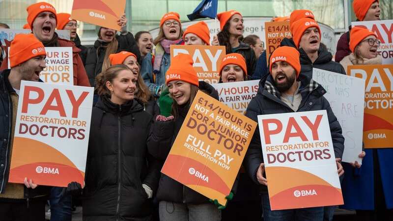 The strike action by junior doctors is set to last for six days (Image: Krisztian Elek/SOPA Images/REX/Shutterstock)