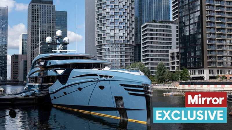 The superyacht Phi at South Dock in Canary Wharf (Image: In Pictures via Getty Images)