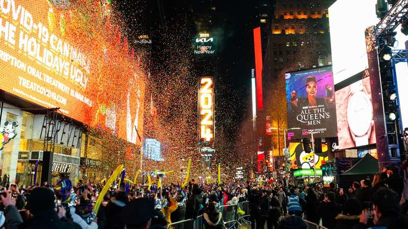 The revellers hoped to see in the new year twice (file photo) (Image: Getty Images)