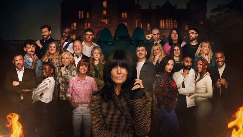 Claudia Winkleman and the contestants in series two of The Traitors (Image: PA)