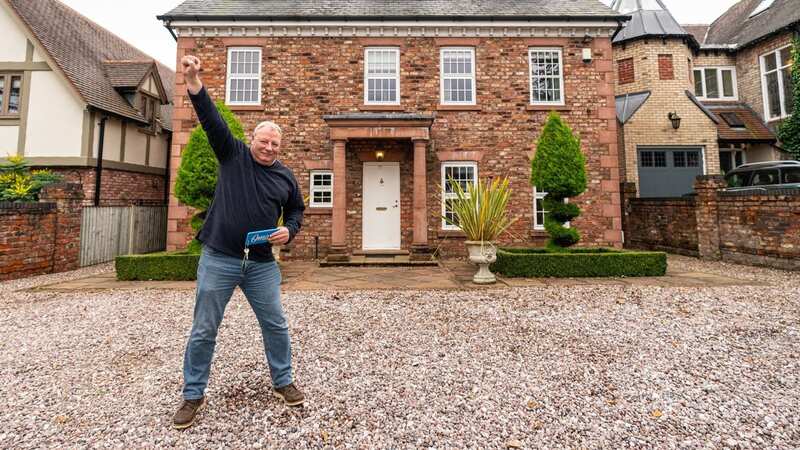 Ian Garrick won an incredible £1million home in Cheshire after losing his wife - but decided to sell it in favour of staying in his hometown instead (Image: PA)