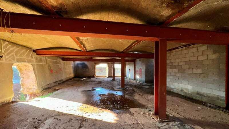 The interior of the site at Ridley Reservoir, which once featured in Grand Designs (Image: Auction House Cheshire, Staffordshire & Shropshire /TriangleNews)