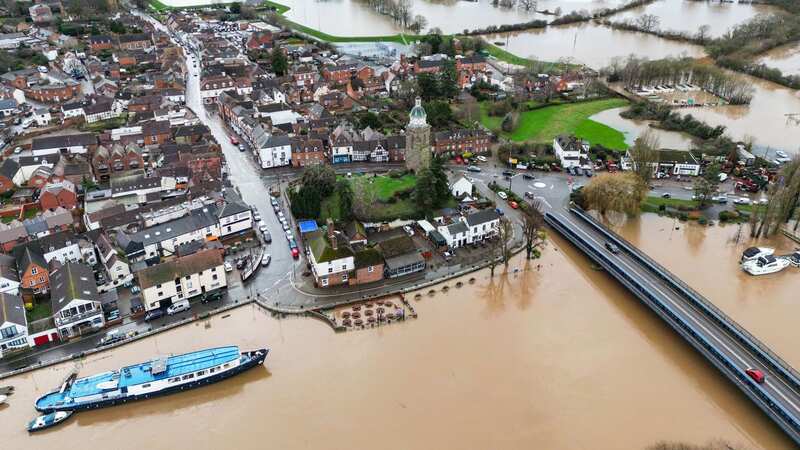 Upton-on-Severn in Worcestershire has already experienced flooding this week (Image: PA)