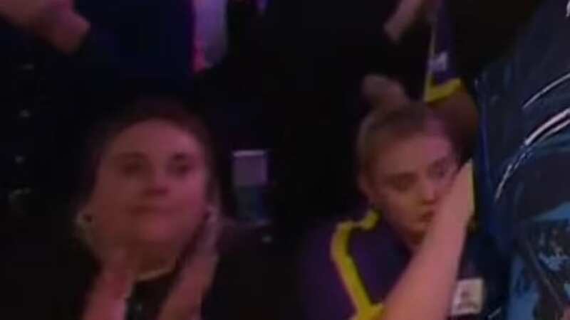 Eloise Milburn watched boyfriend Luke Littler lose the final (Image: Sky Sports)