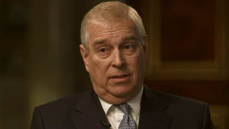 Prince Andrew speaking to the BBC