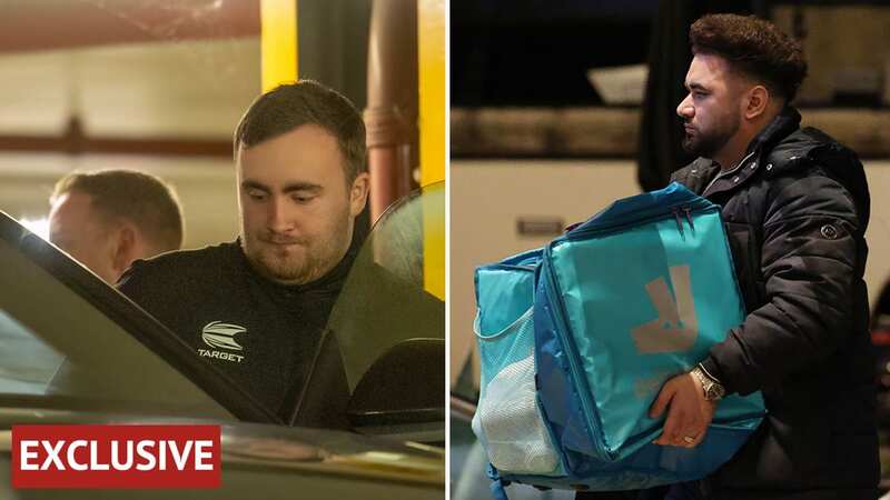 Luke Littler enjoyed some junk food after his defeat at Ally Pally