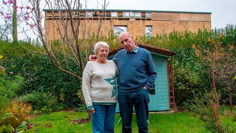 Terry and Margaret Selby complained about the new house (Image: GrahamHunt/BNPS)