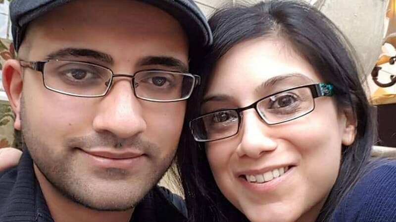 Shaf and his wife Mirriam (Image: Brain Tumour Research / SWNS)