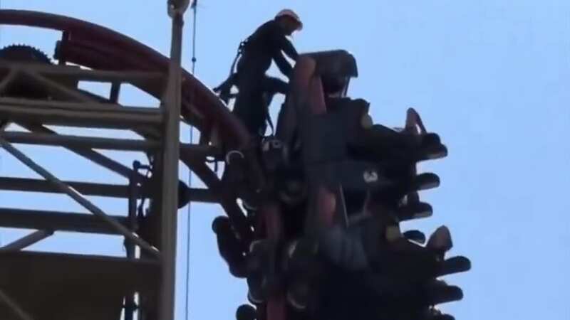 Rollercoaster breaks down leaving thrill-seekers stranded on backs 100ft in air