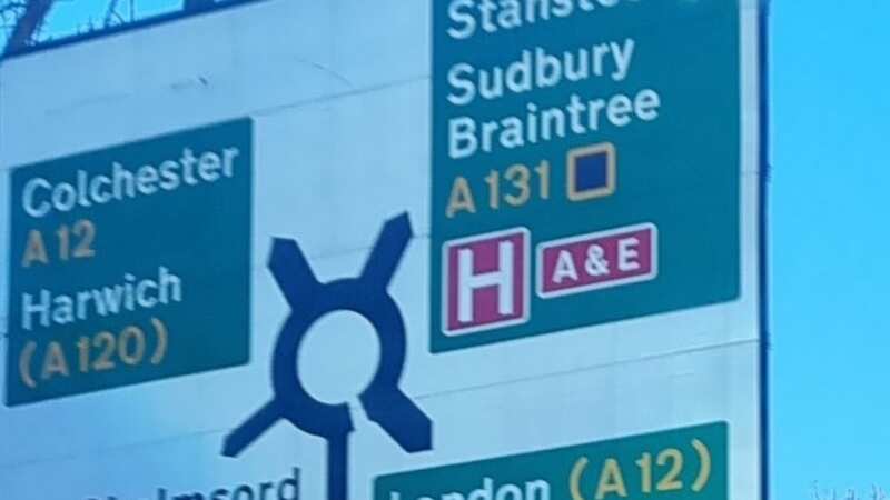 A sign for Chelmsford spelt incorrectly at the Boreham Interchange roundabout (Image: Ado Osborn)