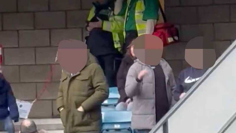 Millwall fans were caught on camera at The Den (Image: Twitter / @Lawlor423)
