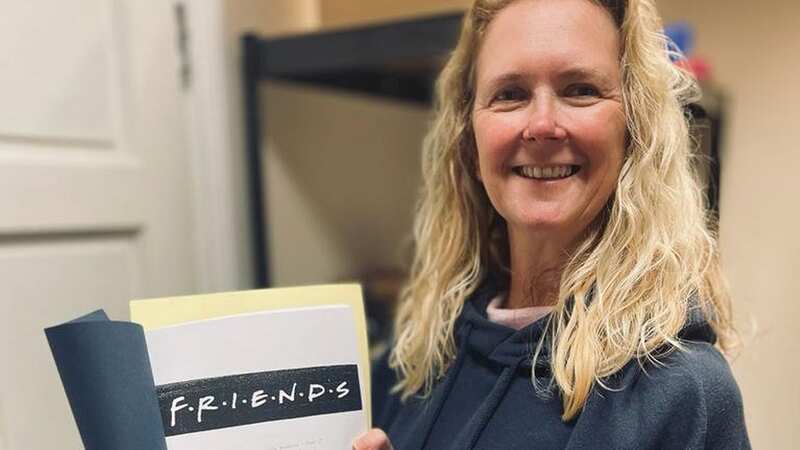 Amanda Butler of Hanson Ross with a Friends script (Image: Hanson Ross / SWNS)