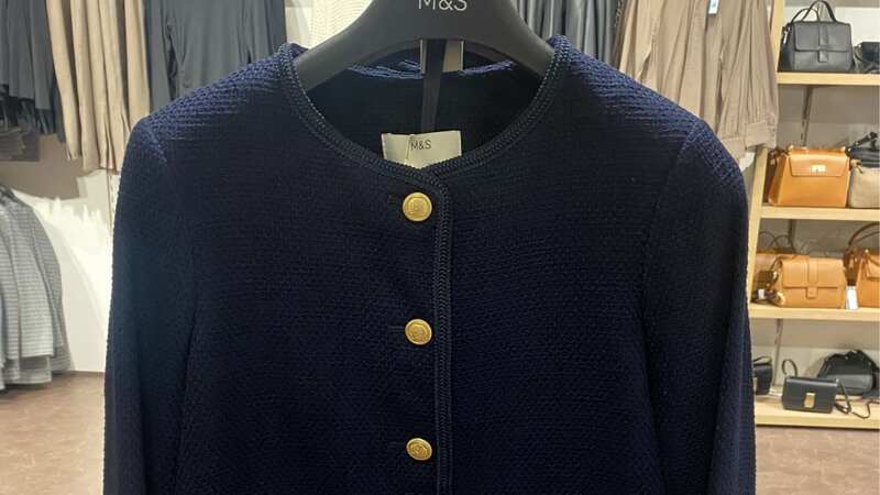 We spotted the gorgeous tweed jacket hanging on the rack in our local M&S