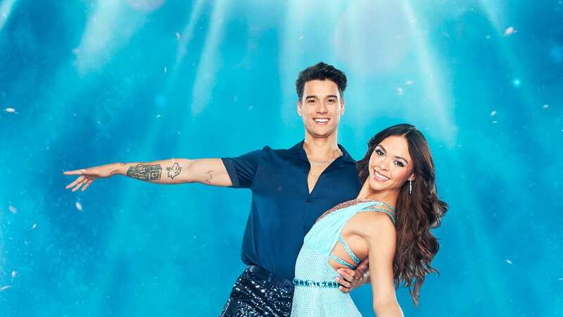 Miles has been partnered with Vanessa on Dancing on Ice (Image: ITV)