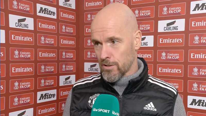 Erik ten Hag has insisted he is ready to fight to turn Manchester United around (Image: ITV Football)
