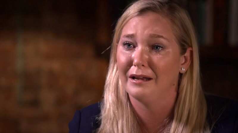 Virginia Giuffre aka Virginia Roberts, who says she was forced to have sex with Prince Andrew at the age of 17, breaks down in tears during this interview with BBC Panorama (Image: BBC)