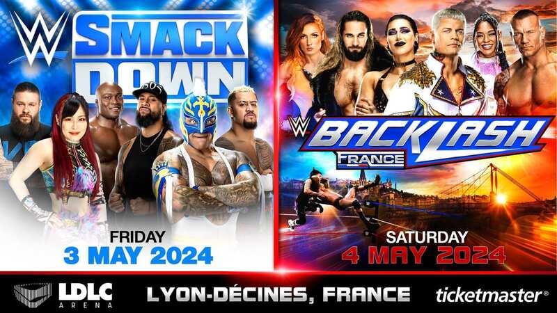WWE Backlash will be the first premium live event hosted from France (Image: WWE)