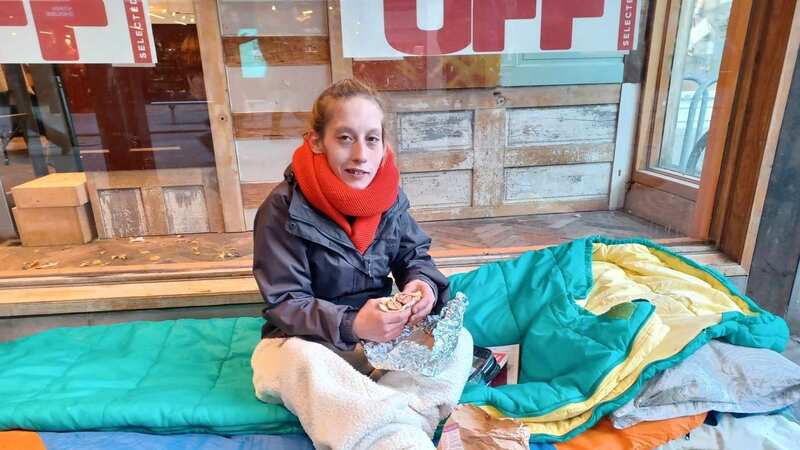 Rebecca Loughrey has been sleeping rough on the streets of Exeter (Image: DevonLive)