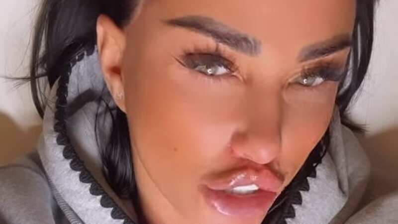 Katie Price unveils new lips as ex Carl Woods sparks fears with 