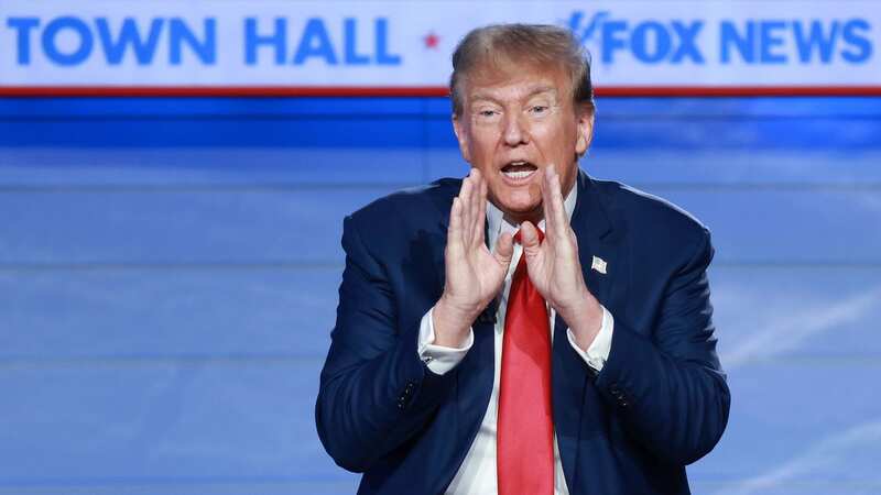 Donald Trump refused to take part in another debate and instead appeared at an Iowa town hall (Image: Getty Images)