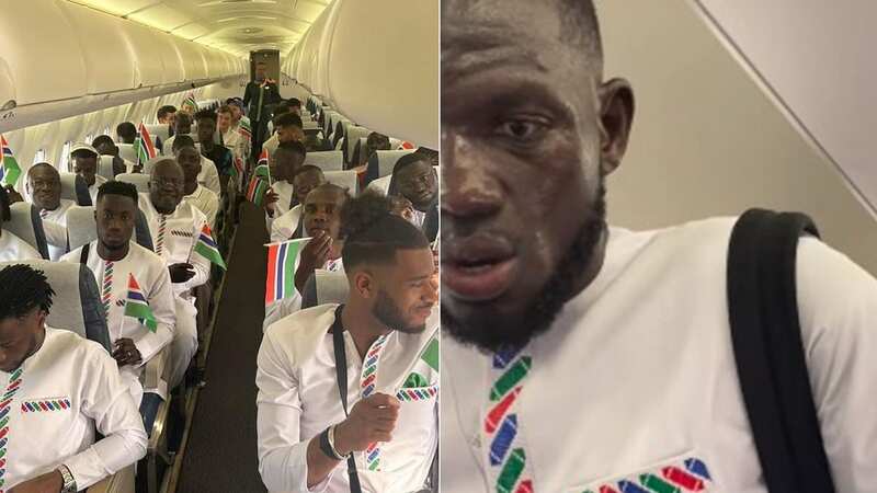 Many of the Gambia team fell unconscious on the plane (Image: Gambia Football Federation)