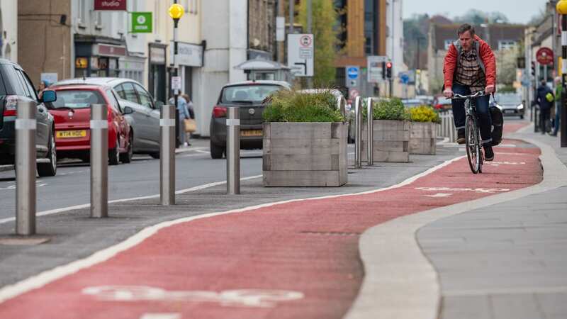 The council say they are working on improving the cycle lane (Image: SWNS)