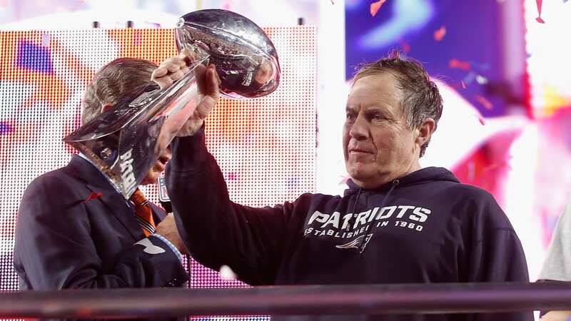 Bill Belichick lifted the Lombardi Trophy six times with the New England Patriots. (Image: Christian Petersen/Getty Images)
