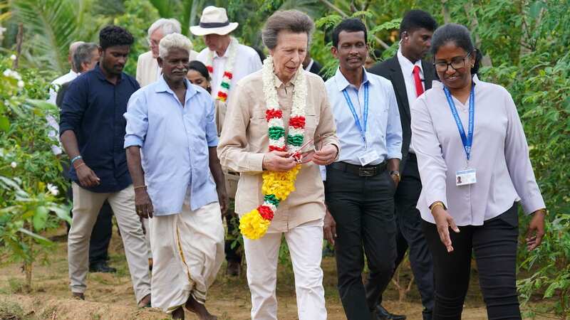 The Princess Royal has been visiting Sri Lanka to mark 75 years of diplomatic relations with the UK (Image: PA)