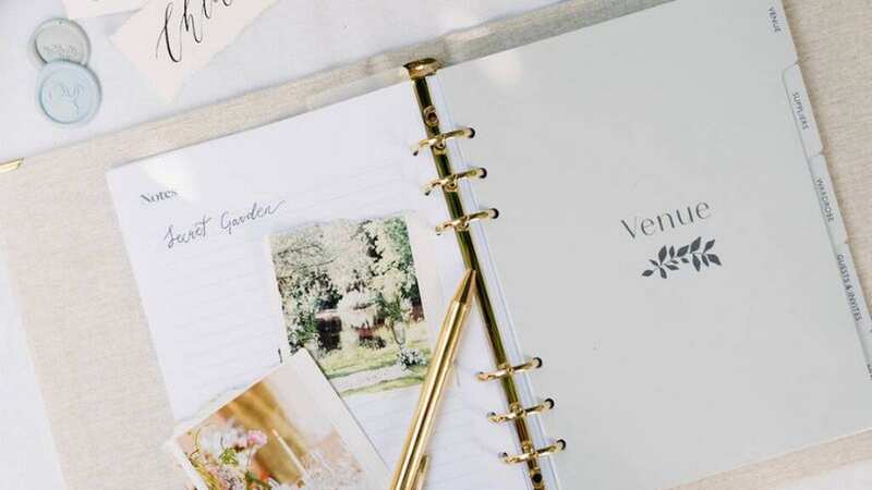 A wedding planner book is a great way to keep organised while organising for the big day (Image: Martha Brook)