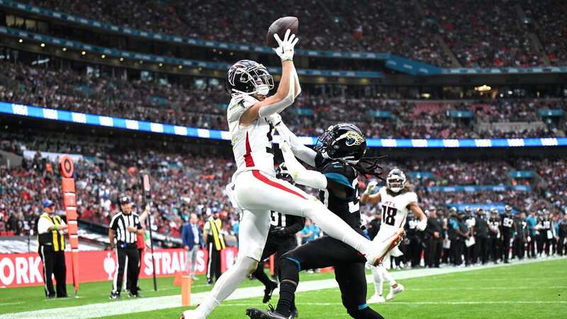 The Falcons and Jags battle it out at the London games in 2023 (Image: Getty Images)