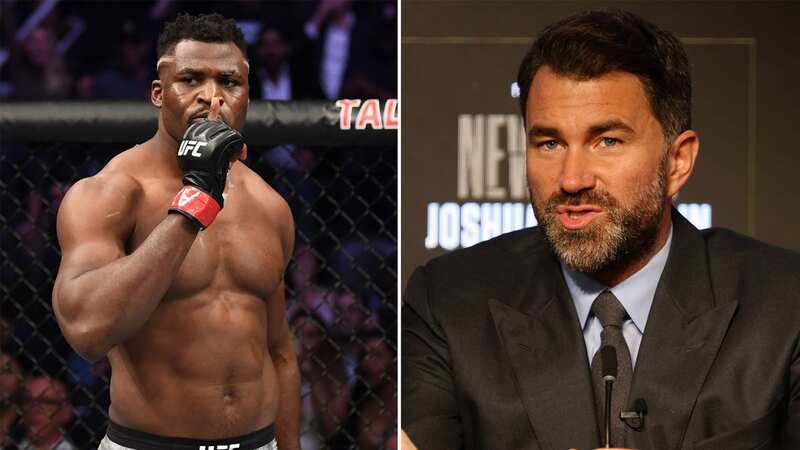 Francis Ngannou responds to Eddie Hearn’s “easy money” Anthony Joshua taunt