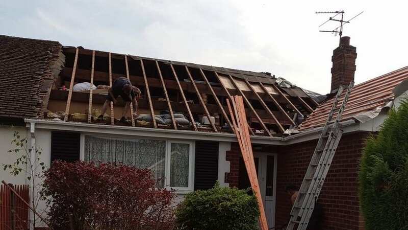 The builder left the elderly couple with a botched roof (Image: Lancs Live/MEN Media)
