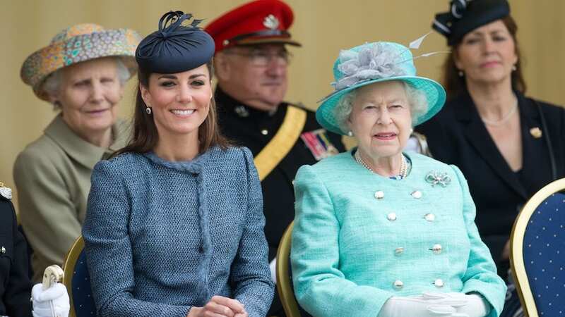 Kate and the Queen in Leicester in 2012 (Image: Getty Images)
