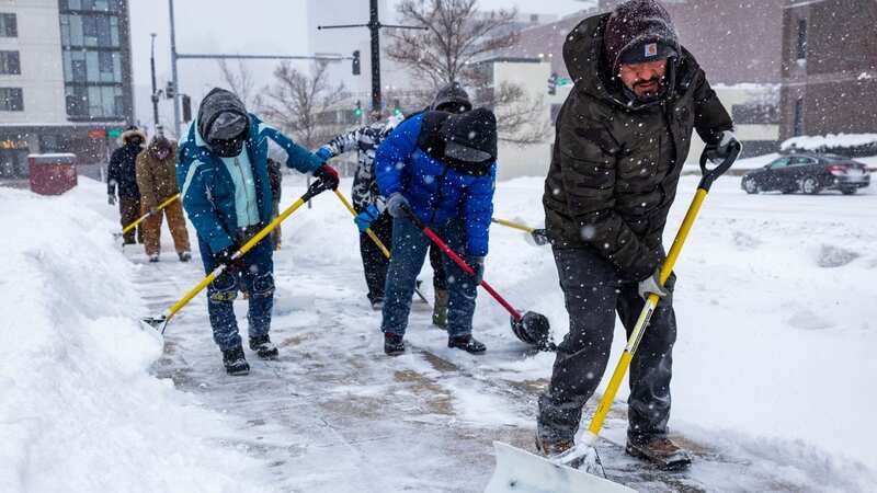 Americans are being warned to expect deadly weather conditions this weekend (Image: JIM LO SCALZO/EPA-EFE/REX/Shutterstock)