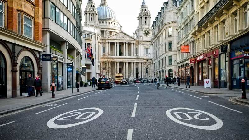 Speed limits of 20mph are found everywhere in London, making it the world’s slowest city centre for drivers. (Image: Getty Images)