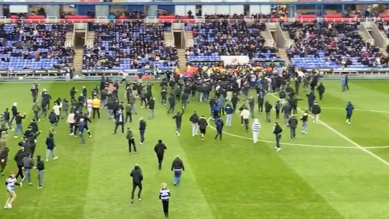 Reading v Port Vale was abandoned after fans entered the field of play