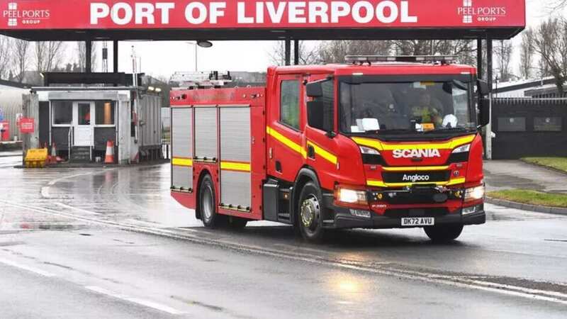 Merseyside Fire & Rescue Service rushed to the port
