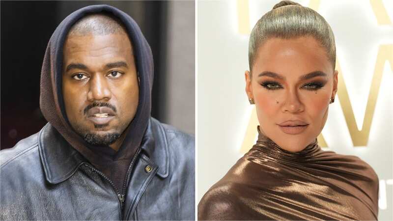 Kanye West and Khloe Kardashian looked tense