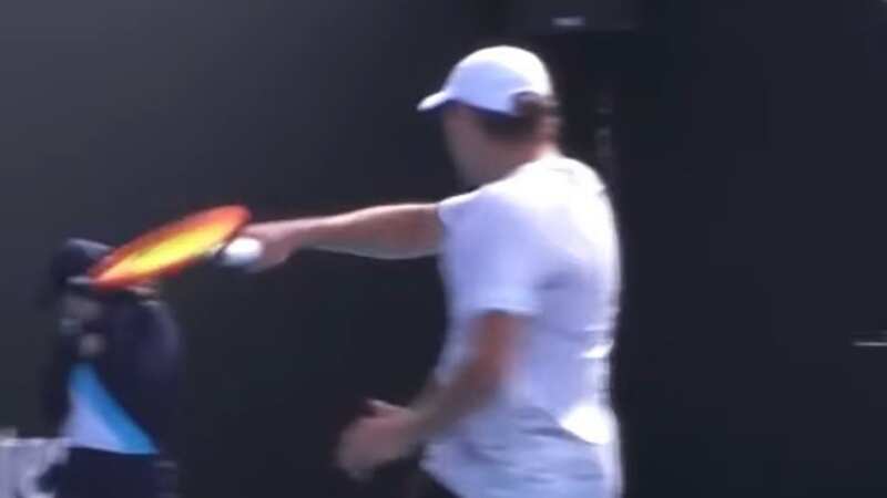 Pavel Vyacheslavovich Kotov let out his frustration, which forced a ball girl to take cover