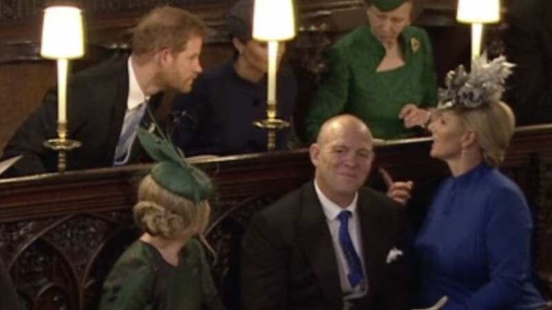 Zara Tindall may have caused controversy over a comment to Prince Harry at Princess Eugenie