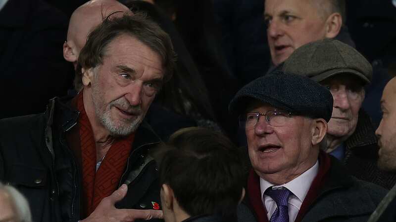 Sir Jim Ratcliffe alongside Sir Alex Ferguson during Manchester United