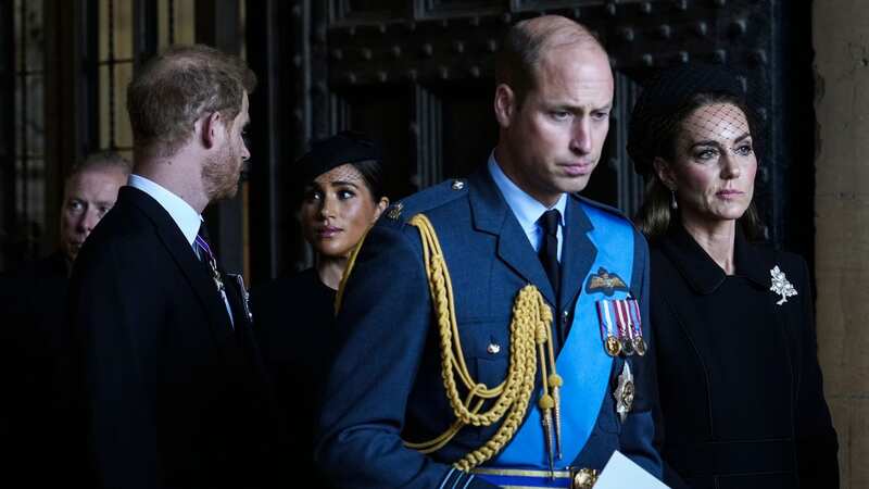 William and Kate with Harry and Meghan in the days after the late Queen