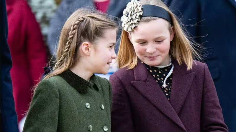 Mia Tindall and Princess Charlotte together on Christmas Day