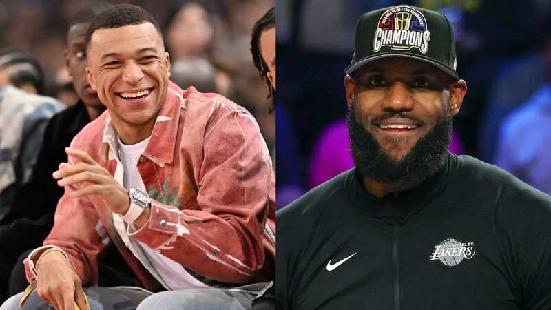 Kylian Mbappe shares a close relationship with NBA star and Liverpool co-owner LeBron James (Image: AFP via Getty Images)