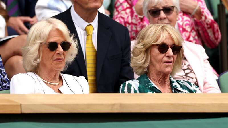 Queen Camilla with her lookalike sister, Annabel Elliot (Image: Getty Images)