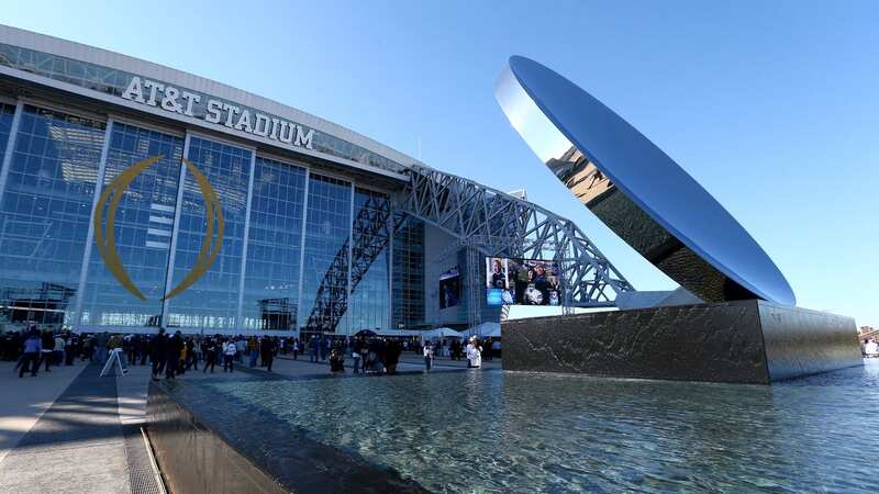 The AT&T Stadium has held football matches in the past but is predominantly used for NFL