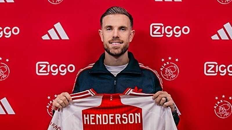 Jordan Henderson will wear the number six shirt at Ajax (Image: @AFCAjax/Twitter)