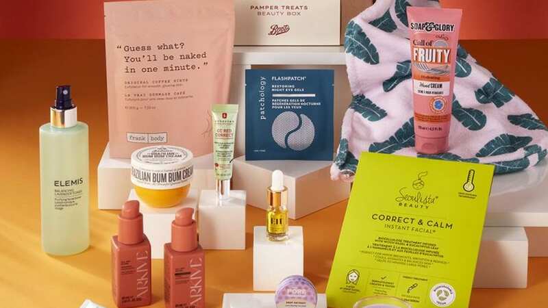 Everything inside the Boots Self Care Pamper Treats Beauty Box for £38 (Image: Boots)