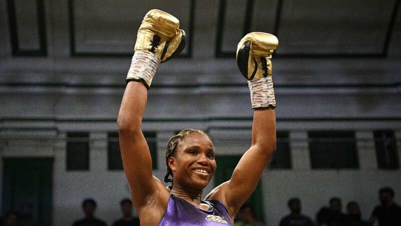 Caroline Dubois celebrating her win over Yanina Lescano (Image: Getty Images)