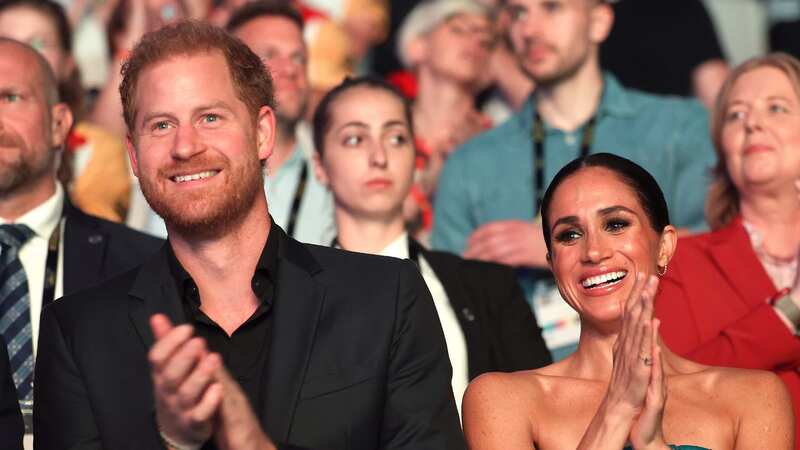 Prince Harry and Meghan Markle were spotted at the ceremony (Image: Getty Images for the Invictus Ga)